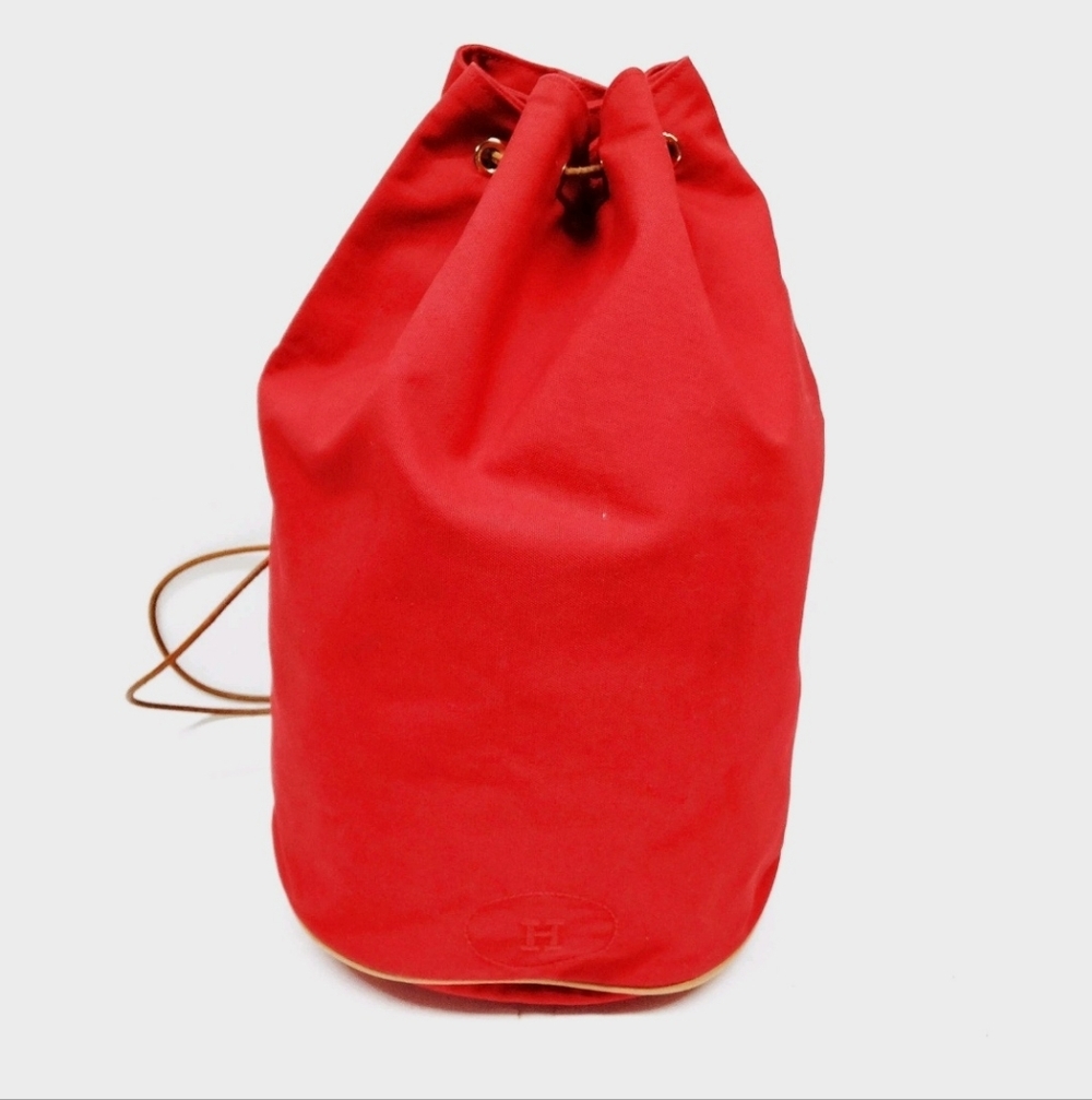 Vintage Hermès Polochon Mimile Drawstring Bag In Excellent Condition